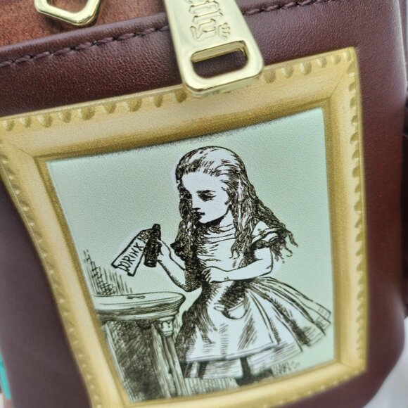 NWT Loungefly Disney Alice in wonderland classic mini back pack - Picture 6 of 12